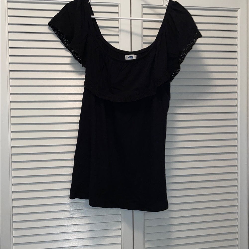 Old Navy Black Casual Top, Size L
